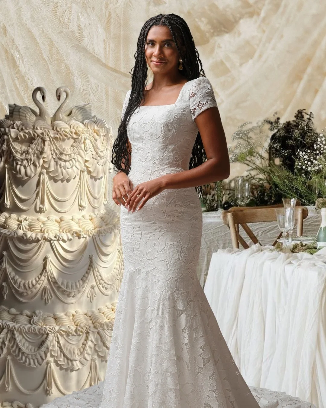 For the brides who are all about that romantic lace aesthetic! 🕊️ ⁠
⁠
If you&rsquo;ve been dreaming of a timeless wedding dress with intricate detail, we are so excited to show you our latest arrivals featuring everything from soft chantilly lace to