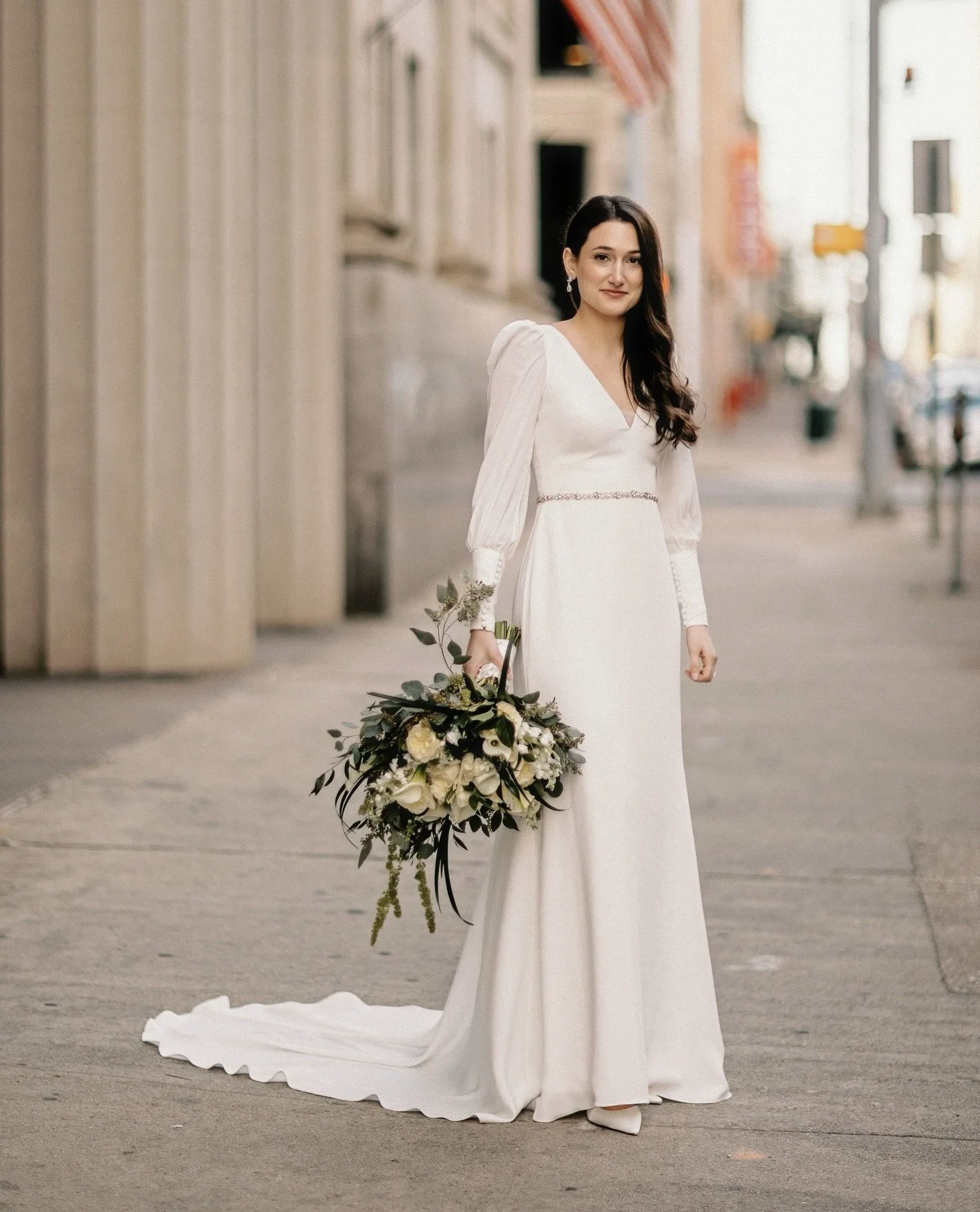 L O W ' S  B R I D E | Caroline Dickinson 🤍⁠
⁠
Every wedding photo from a Low&rsquo;s bride feels extra special to us! Caroline, you were absolutely radiant. Thank you for trusting us with your dream dress ✨️⁠
⁠
Low's Bride &bull; @cwilly97⁠
Photogr