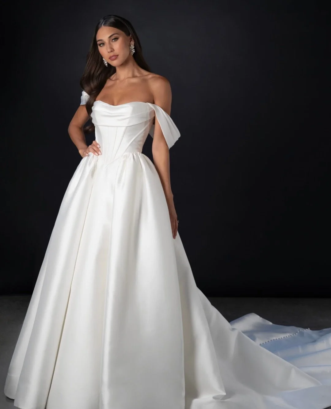 There is a reason our brides fall in love with @martinalianabridal the moment they step into the fitting room. The incredible fit and high-quality materials&mdash;like heirloom lace and hand-placed beadwork&mdash;make these gowns feel as good as they