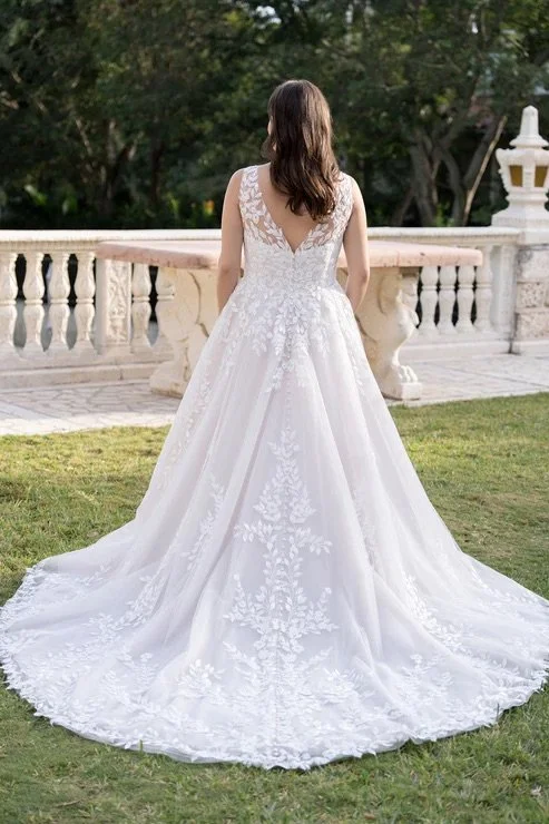 Plus size a-line wedding dress
