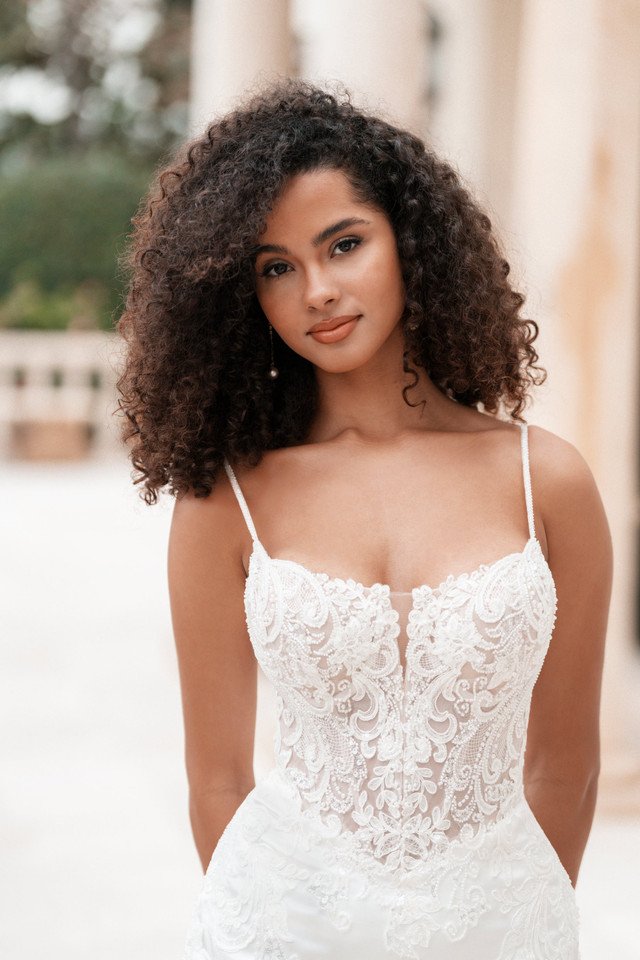 Allure Bridals Crepe Wedding Dress