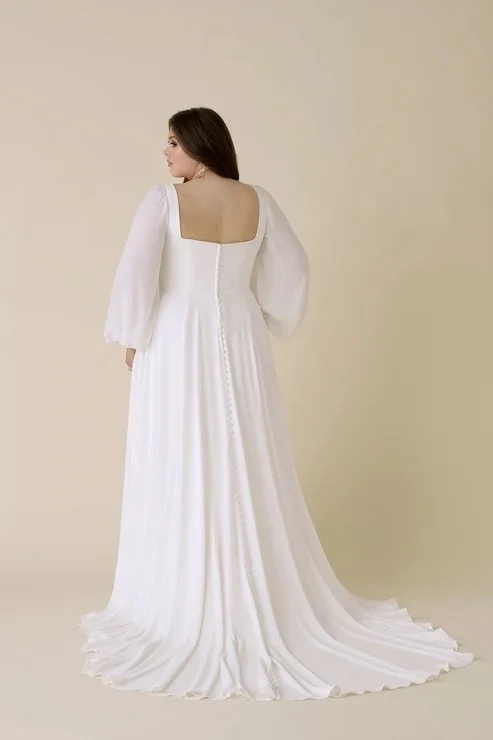 Plus size a-line wedding dress