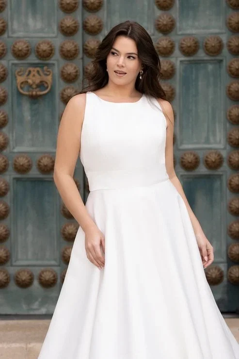 High Neck Wedding Dress