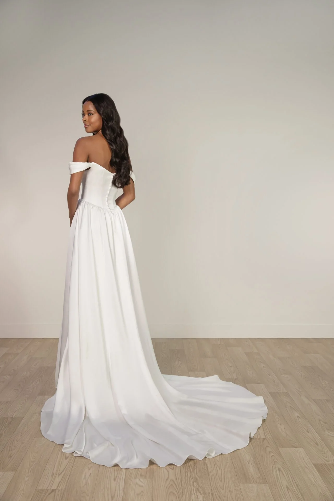Satin Simple Elegant wedding Dress