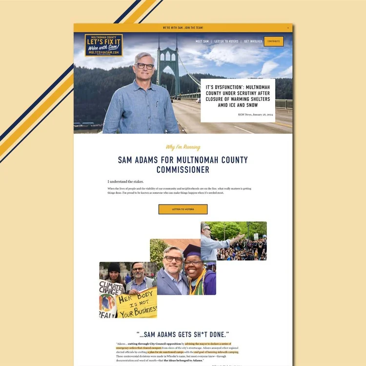 Political Campaign Website Examples & Work | Left Campaigns