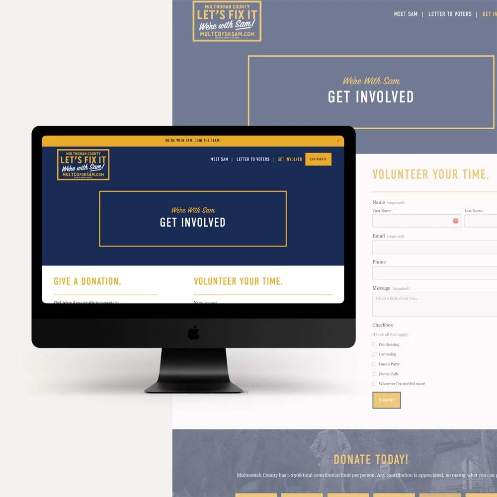 Political Campaign Site for Candidate