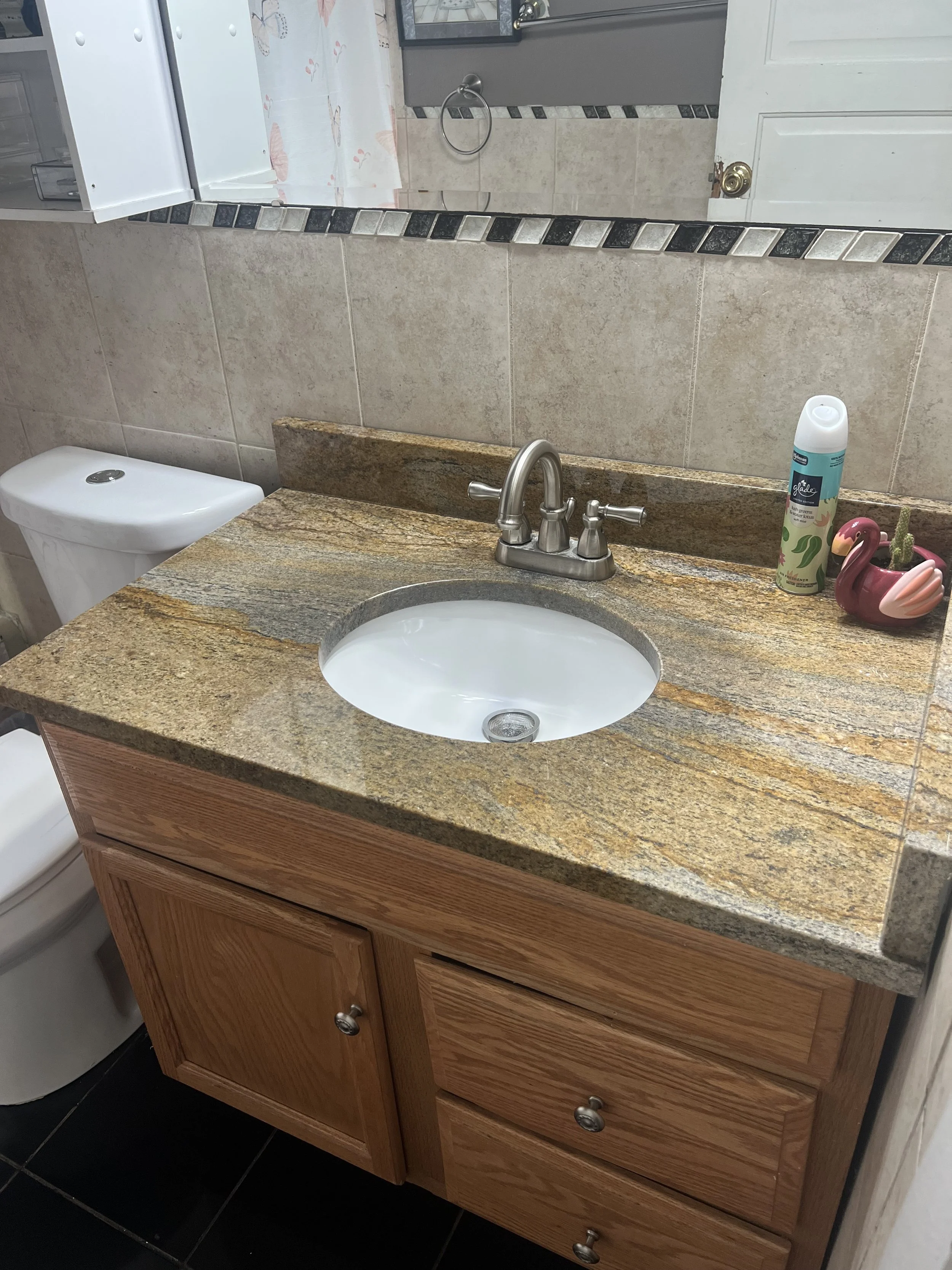 This bathroom ended up sparkling!