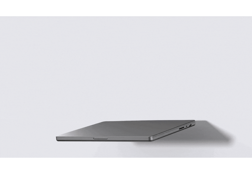 A closed, gray laptop computer on a plain background.