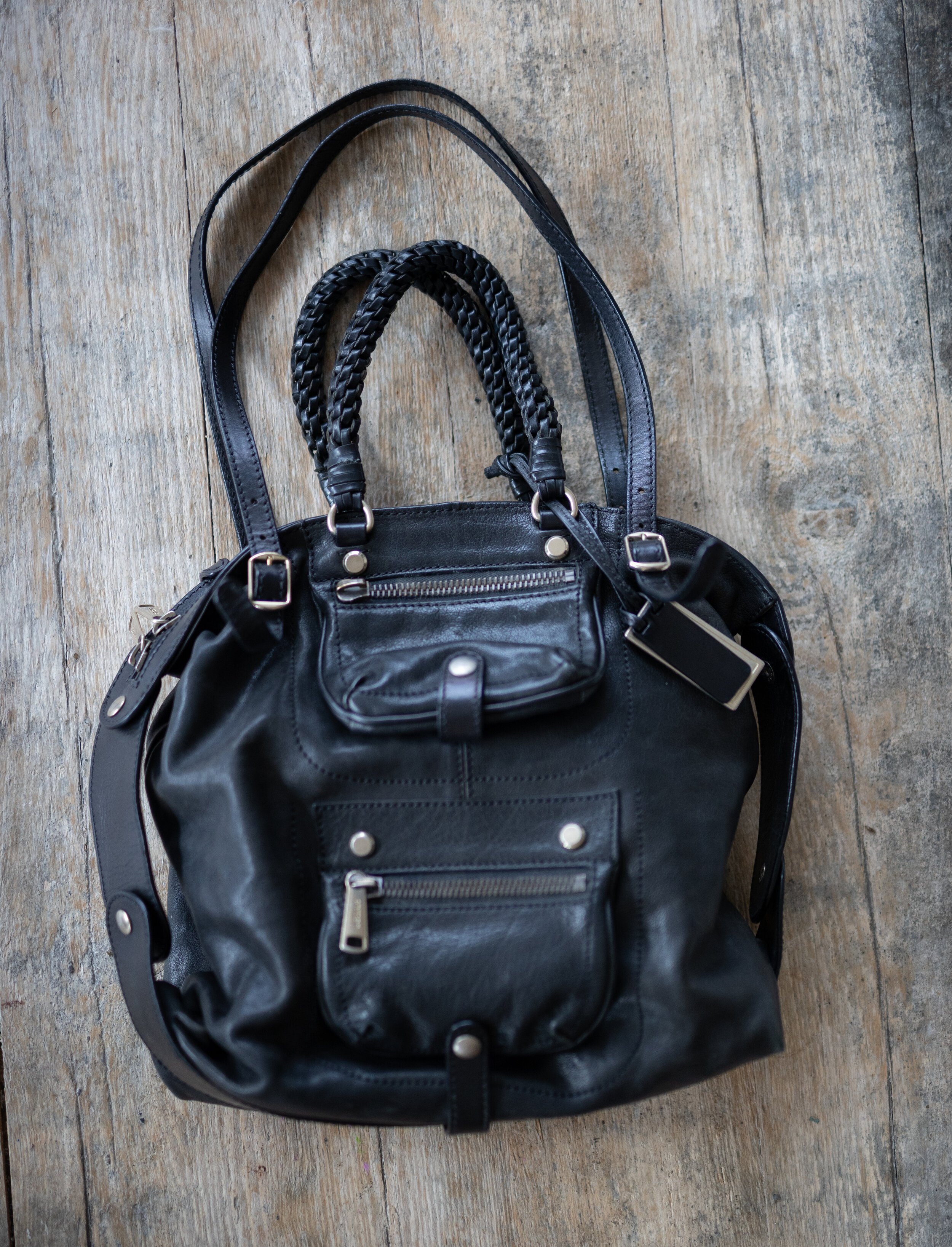 Gryson Black Leather Bag