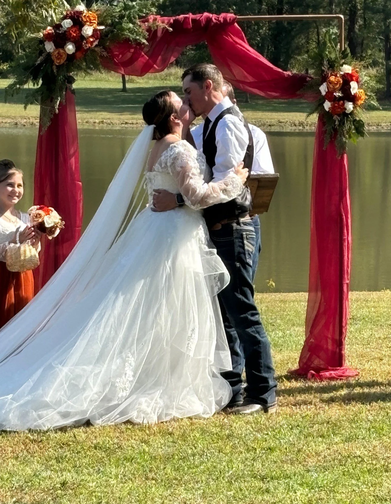 Noah and Bekah at ceremony