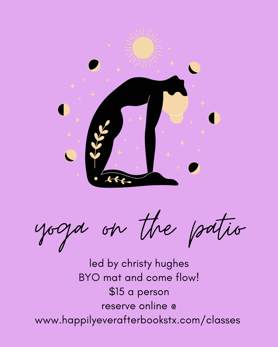 Yoga on the Patio June 27th