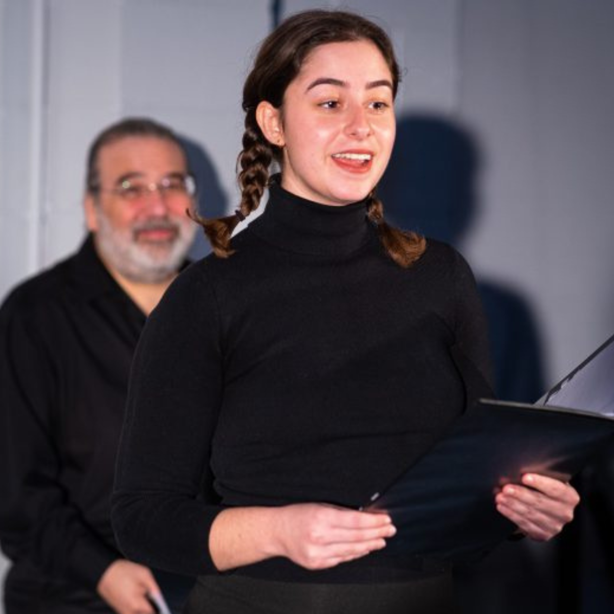 An actress performs in Remembrance of Things Present