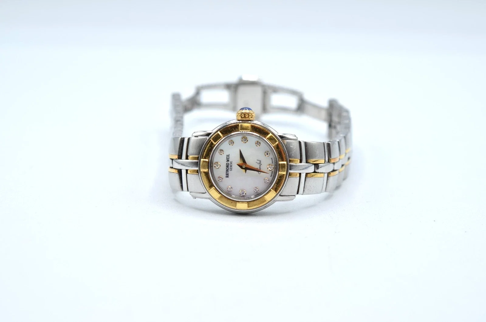 Raymond Weil Parsifal 9640-STG Ladies Watch MOP Diamond Dial Two Tone