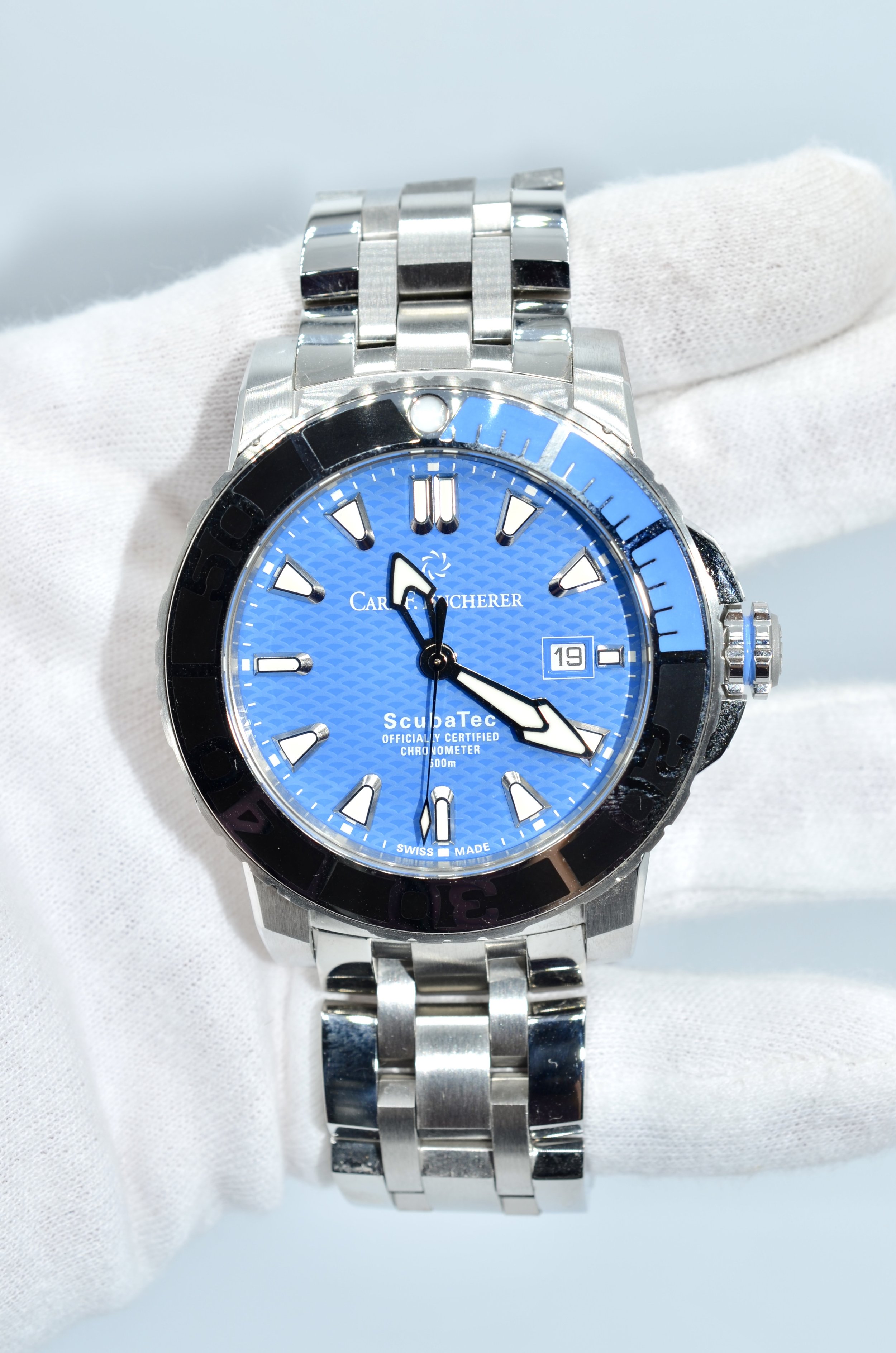 Carl F. Bucherer Patravi ScubaTec Blue Dial Steel Automatic Men's Watch