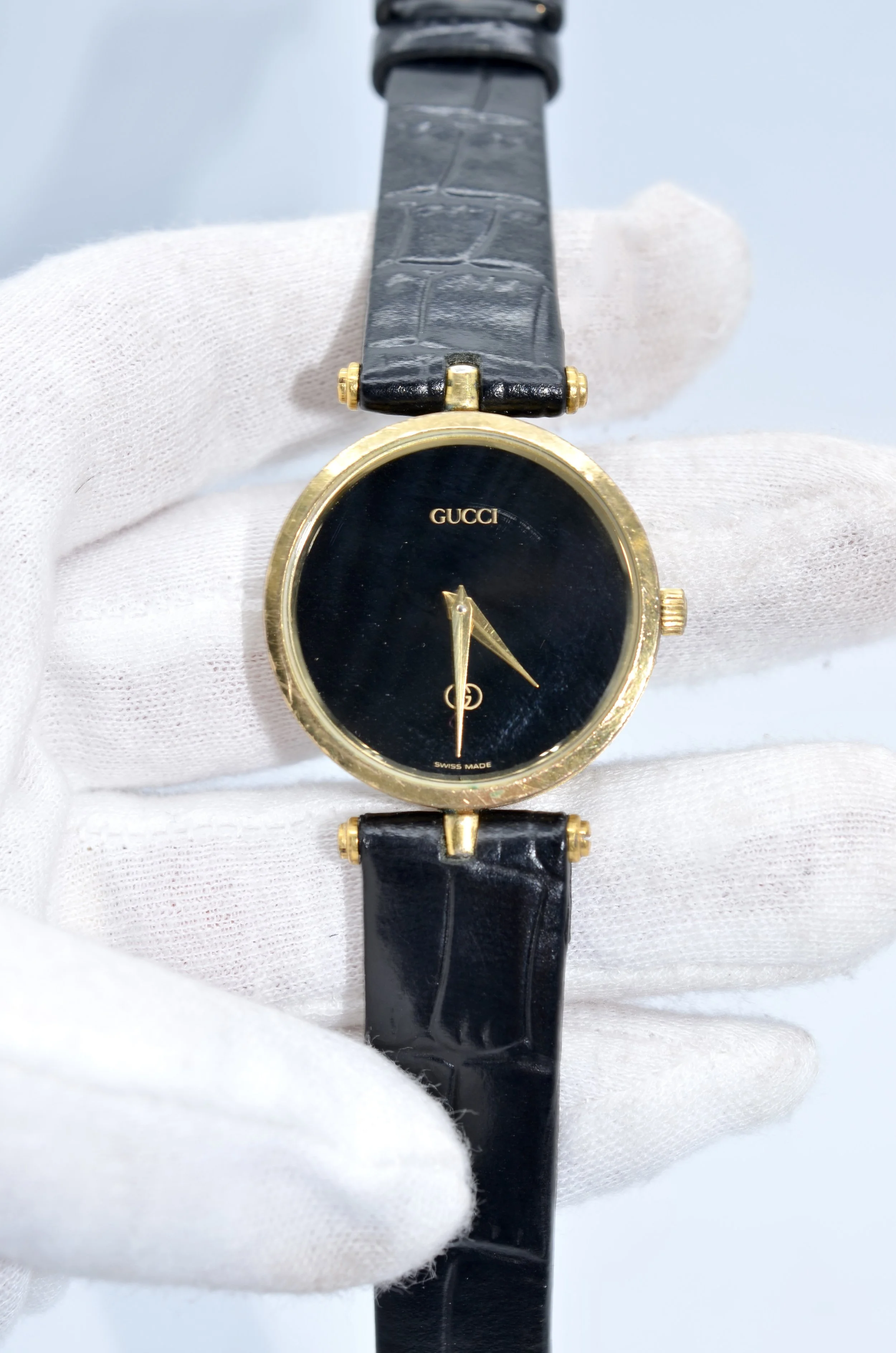 Vintage Gucci Gold-Tone Stainless Steel Quartz Watch
