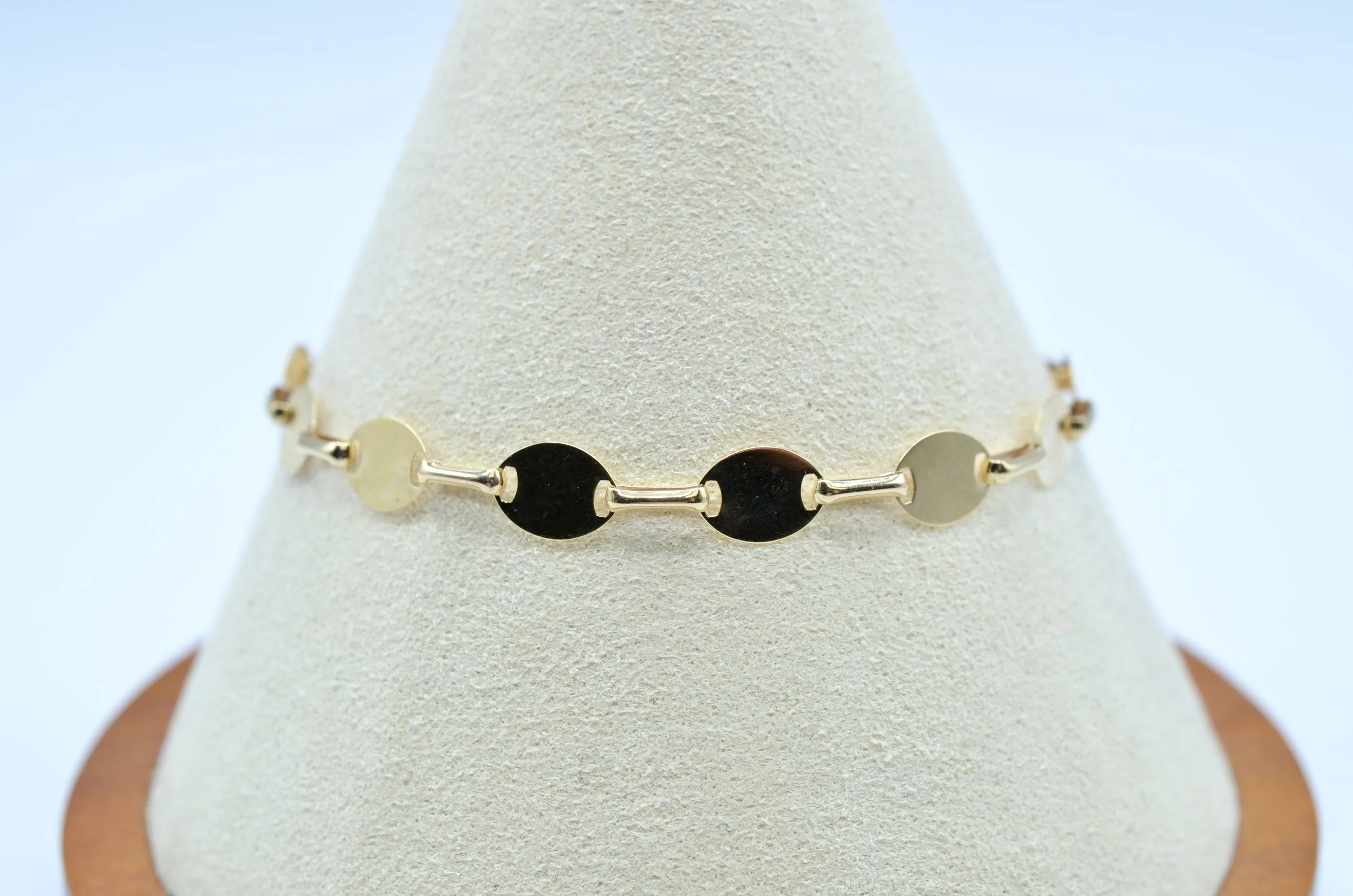 14k Gold Italian Link Bracelet – 1.5g – 7"
