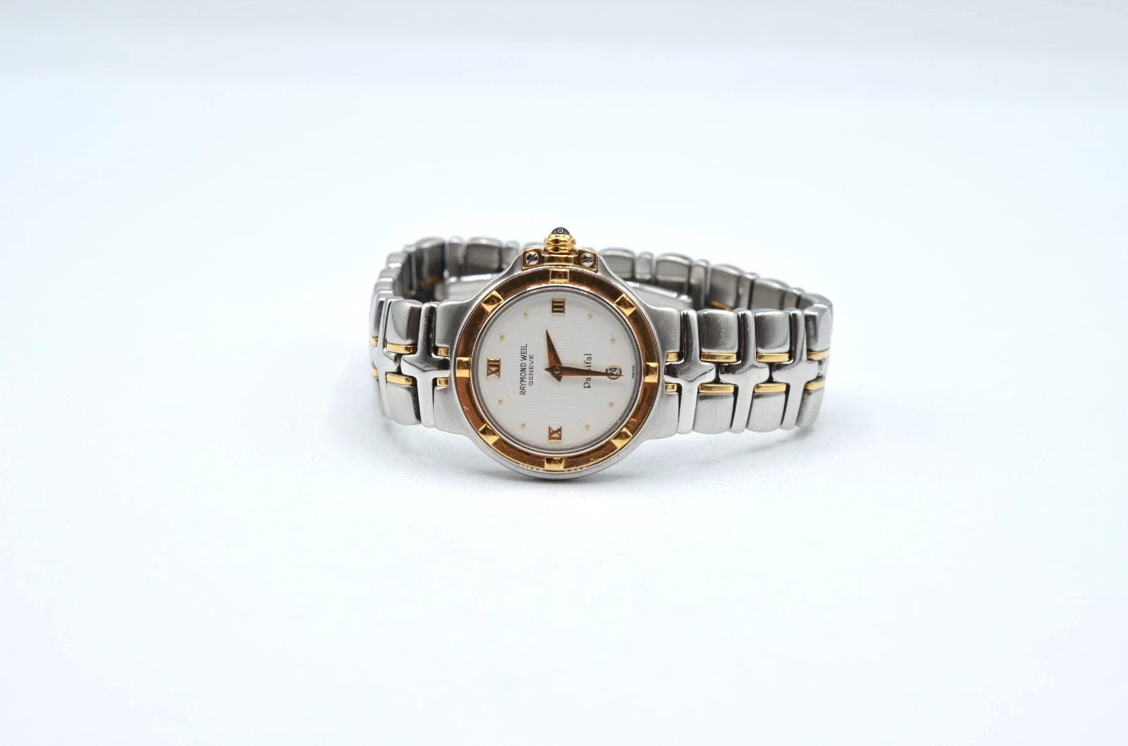 Raymond Weil Parsifal Two Tone Watch 18K Gold SS Quartz Swiss Ladies