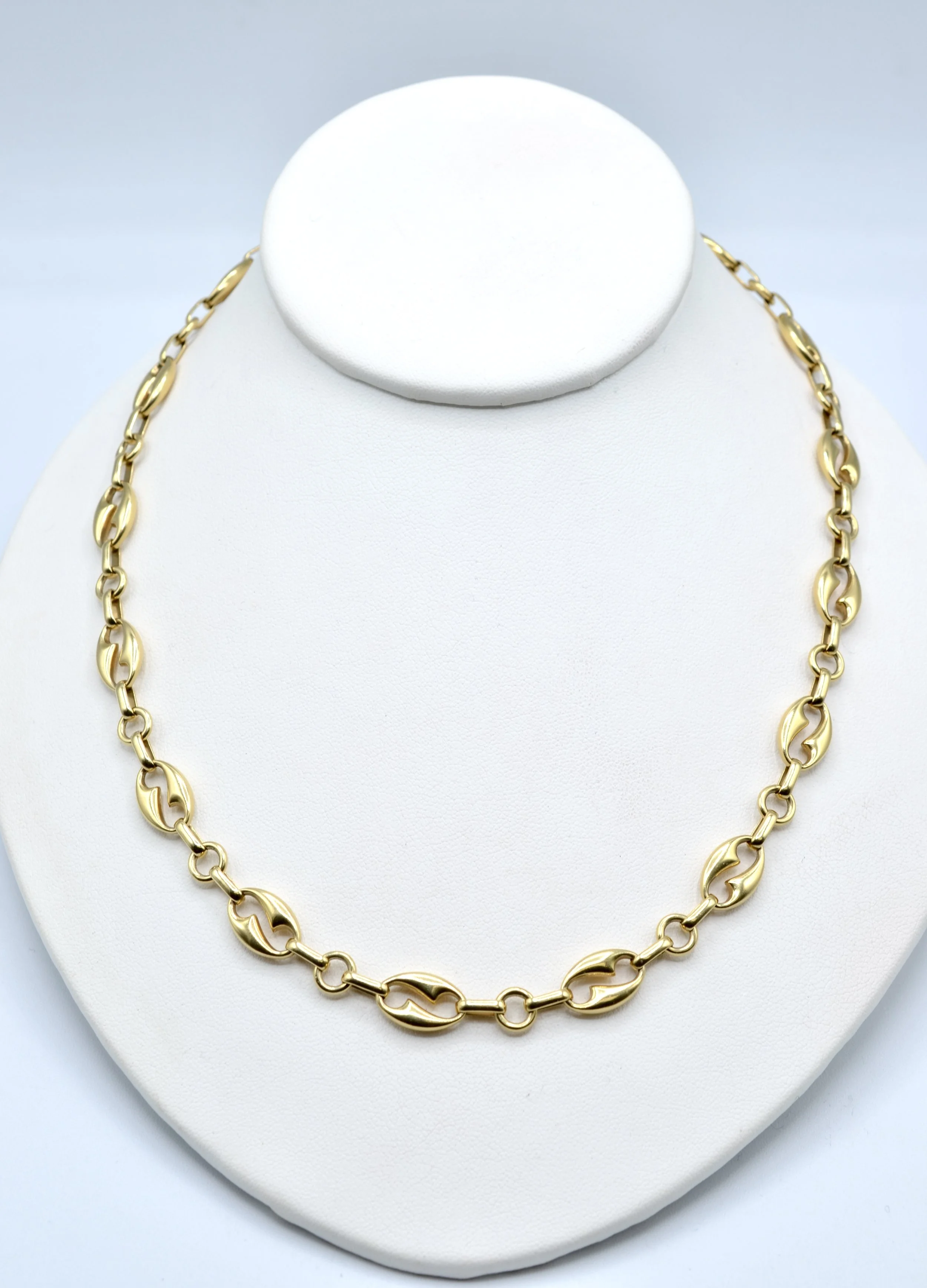 Vintage 14K Gold Mariner Link Chain Necklace 29.5” 39.9g Italy
