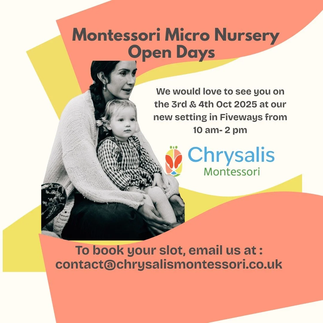 At our soon-to-open OFSTED registered nursery we welcome a small, mixed-age group of children aged (rising) 3 - 5 y/o into a calm, creative, home-like space each day. We are based in Brighton, Fiveways. Our loving Montessori Guides offer personalised