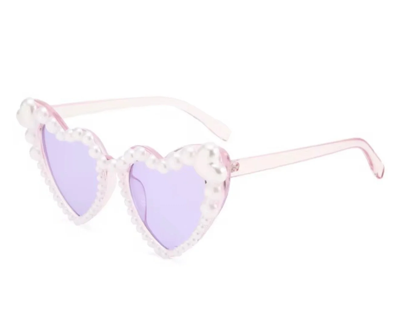 Pearl Candy Hearts in Grape