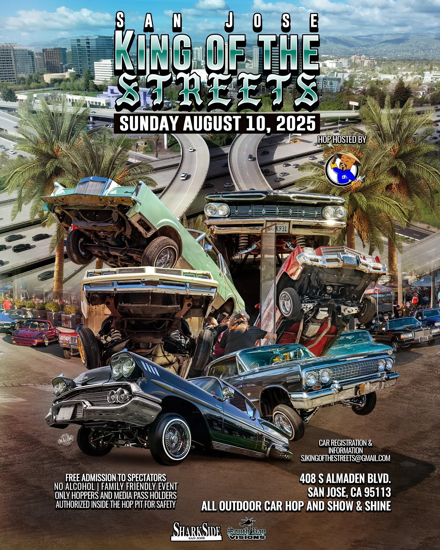 San Jose King of The Streets 2025

📅 Sunday, August 10, 2025
📍 New Location: In front of the San Jose Convention Center along Almaden Blvd!

We&rsquo;ll have a bigger hop pit in this new location. Don&rsquo;t miss out on one of San Jose&rsquo;s big