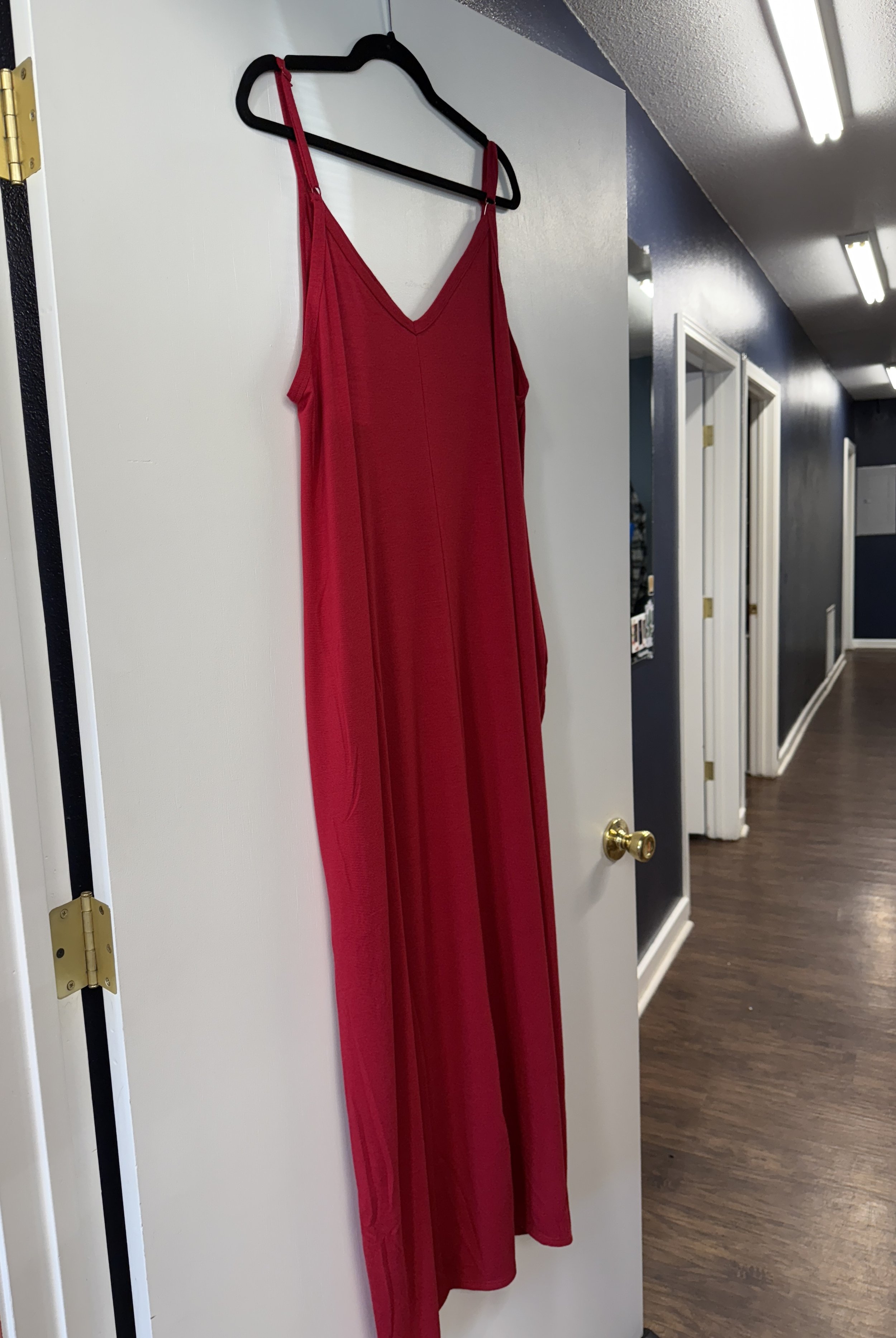RED MAXI DRESS