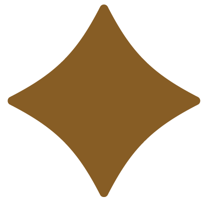 Stellar Perspective Coaching 4-point sparkle design element in light brown