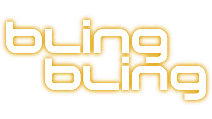 The logo for 'bing bing' featuring stylized text in yellow and white.