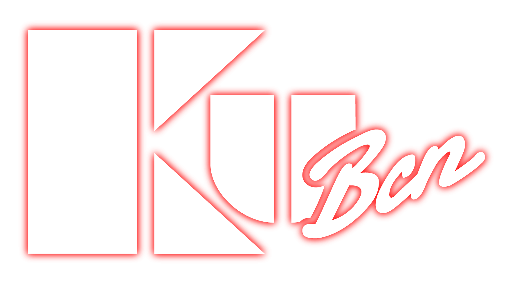 Logo of KU BARCELONA featuring large white letters spelling "Ku bcn" with a red outline and the word "Bcn" in white cursive on a red background.