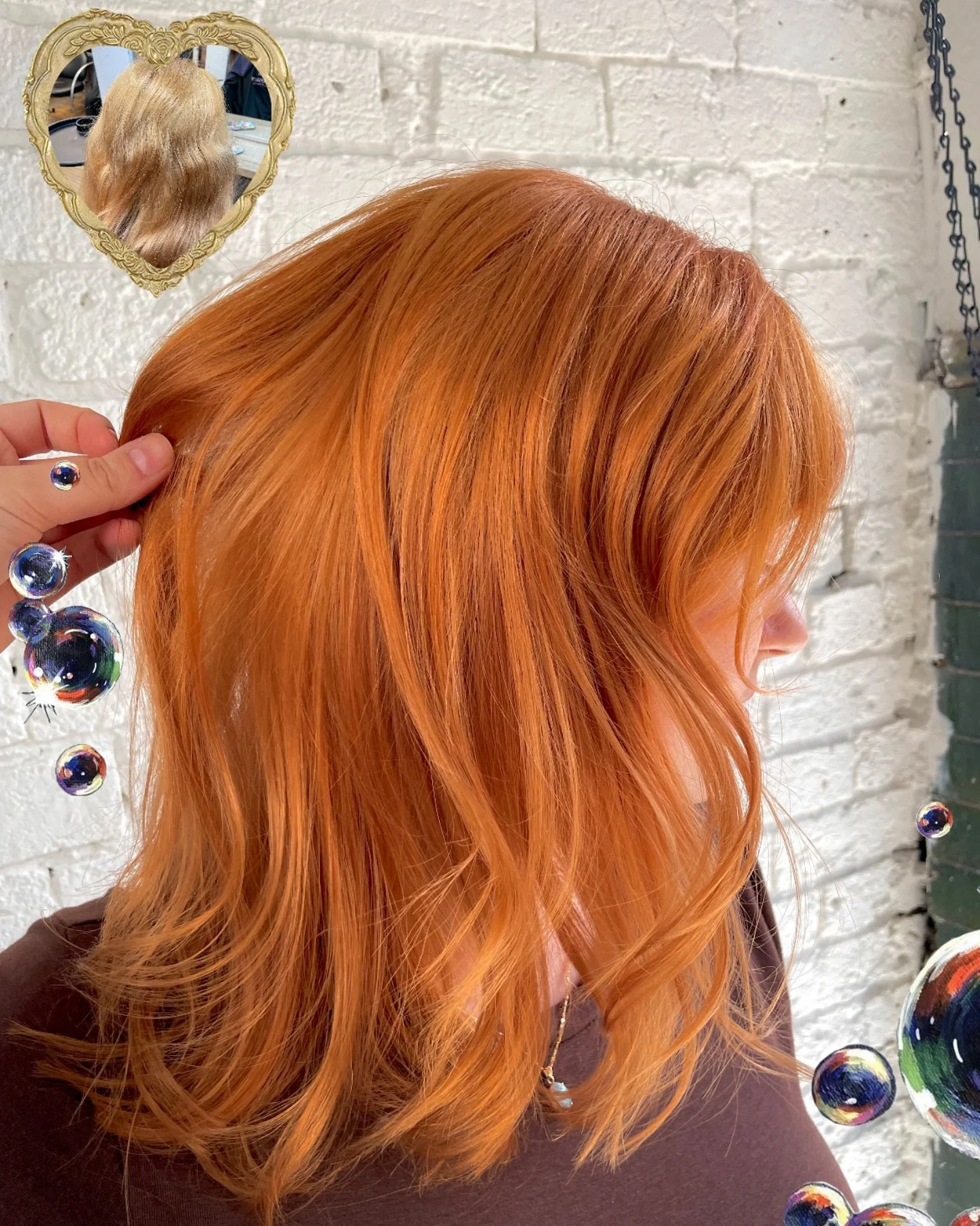 colour rescue for the bubbliest cutie! poor thing paid an outrageous amount and didnt even get the colour she wanted! we fixed her right up with a gorgeous ginger right in time for autumn 🍂 

thanks for coming in alicia!!

#hairstudent #studenthaird
