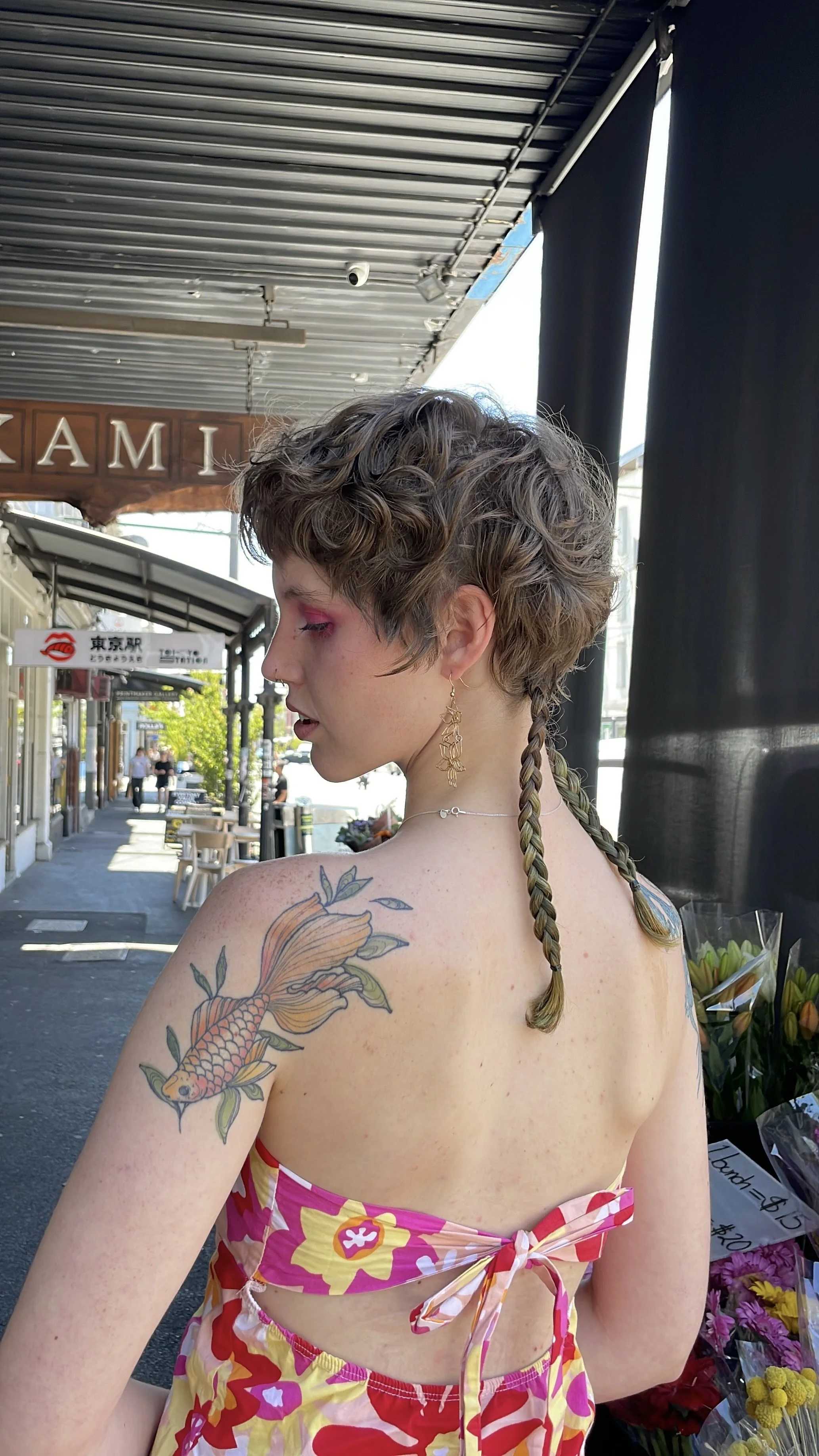 Pixie cut with rat tails - queer hairdresser in Fitzroy Melbourne