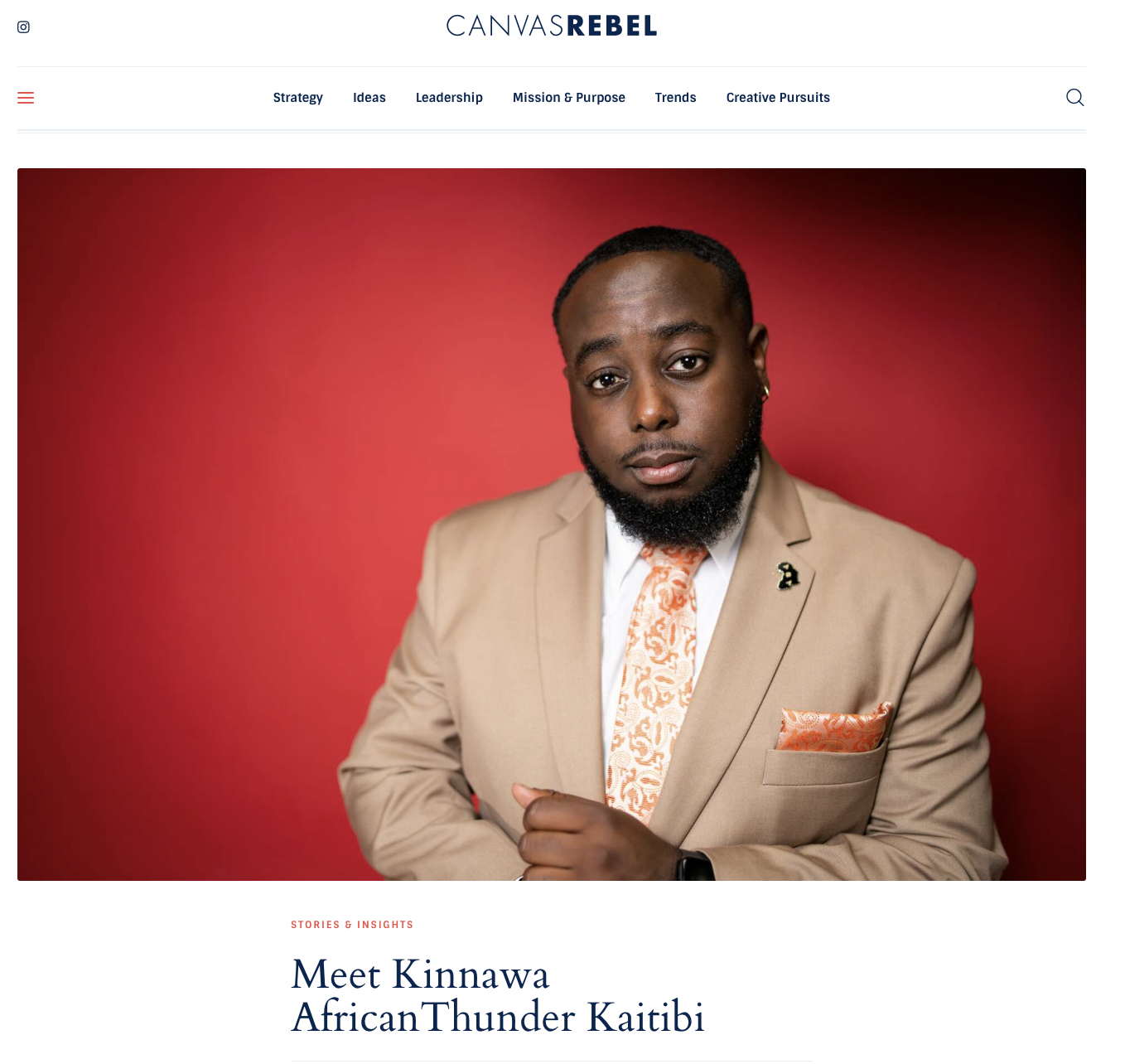 Canvas Rebel interview with Kinnawa Kaitibi