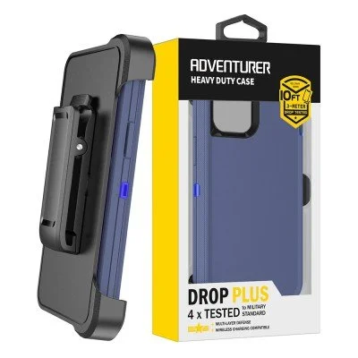 Shockproof Robot Armor Hard Plastic Case with Belt Clip for iPhone 14 Pro