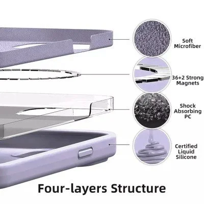 REDEFINE Liquid Silicone Case Cover with Magnetic Ring for iPhone 14 Plus Magsafe