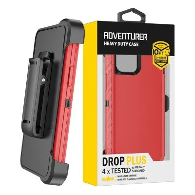Shockproof Robot Armor Hard Plastic Case with Belt Clip for iPhone 13