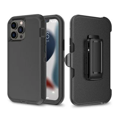 Shockproof Robot Armor Hard Plastic Case with Belt Clip for iPhone 12 Pro Max / 13 Pro Max