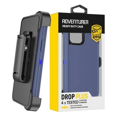 Shockproof Robot Armor Hard Plastic Case with Belt Clip for iPhone 13 Pro