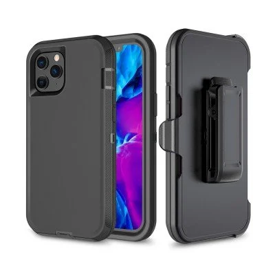 Shockproof Robot Armor Hard Plastic Case with Belt Clip for iPhone 12 / 12 Pro (6.1'')