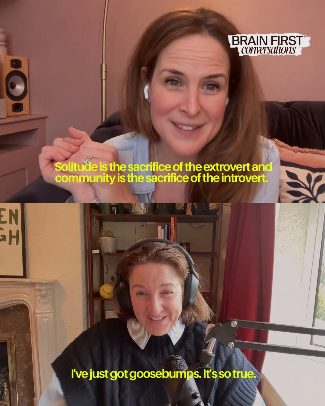 Are you stepping out of your comfort zone for growth? ⁠
⁠
Whether you're an introvert embracing community or an extrovert finding solitude, this episode is for you. ⁠
⁠
🔗 ☝️ ⁠
⁠
#growth #brainfirstconversations