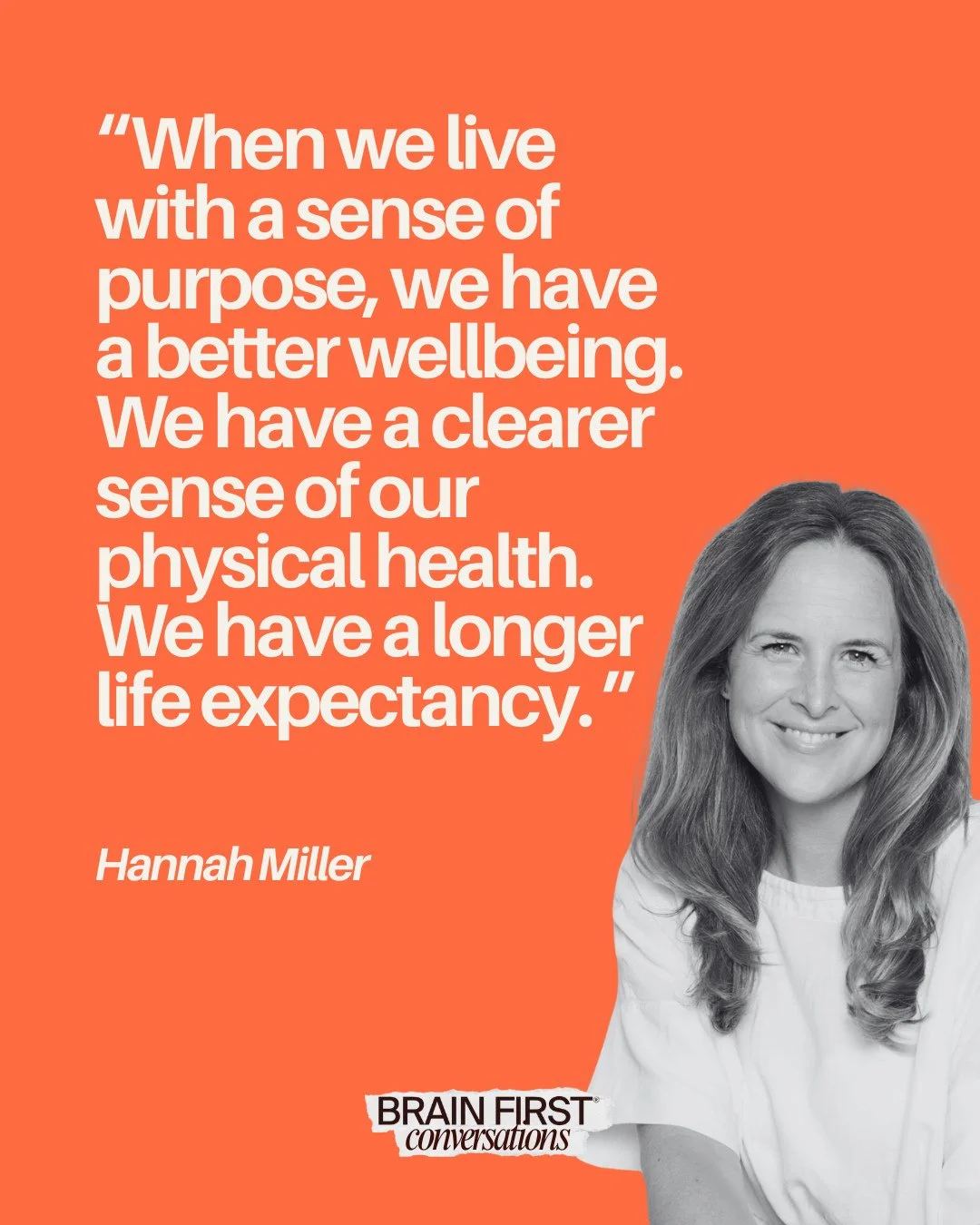 Purpose isn&rsquo;t just a nice idea -  it impacts how we feel in our bodies, how we see our health, even how long we live.⁠
⁠
In this conversation, we explore why meaning is more powerful than we often realise.⁠
⁠
Hit the 🔗 ☝️ for the full conversa