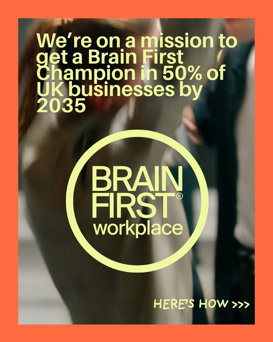 The Brain First Workplace Accreditation: finally show the world that you value neurodiversity 🫶

This isn&rsquo;t a badge you buy, it&rsquo;s an active accreditation your earn that shows your team, your clients and everyone else who is paying attent