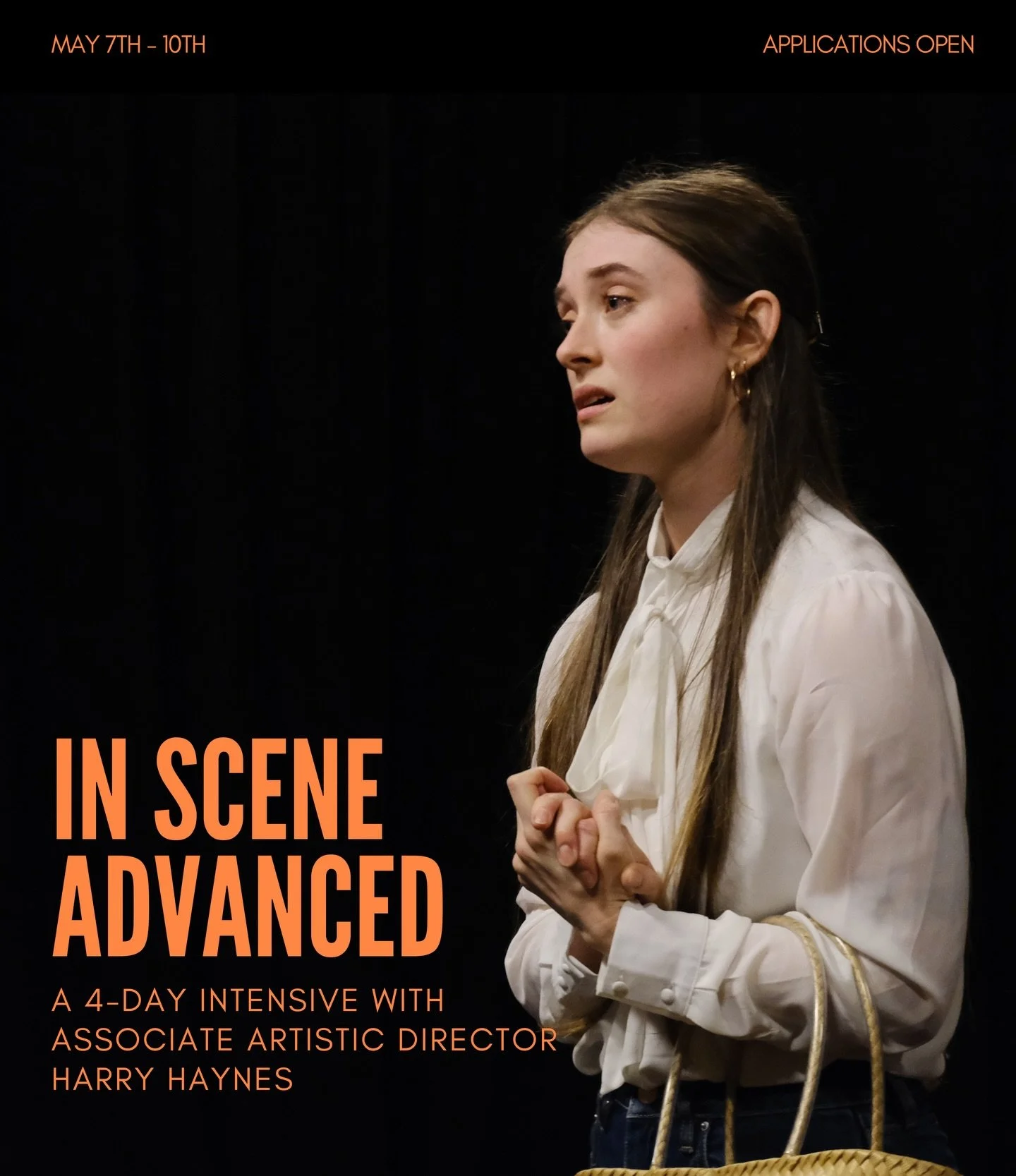 Over four days, actors will elevate scene work while exploring new techniques to deepen their connection to character and craft. 

Actors arrive having completed their own extensive preparation, ready to make a bold and fully realised first pass at t