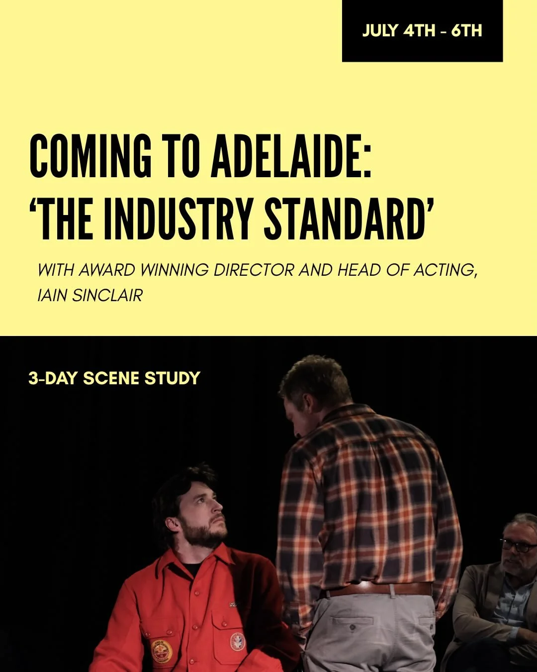 Adelaide, we&rsquo;re coming your way! 💛 

Join 16th Street Actors Studio for a 3-day Scene Study designed for dedicated artists committed to achieving an industry standard way of working. 

July 4&ndash;6
Link in bio.