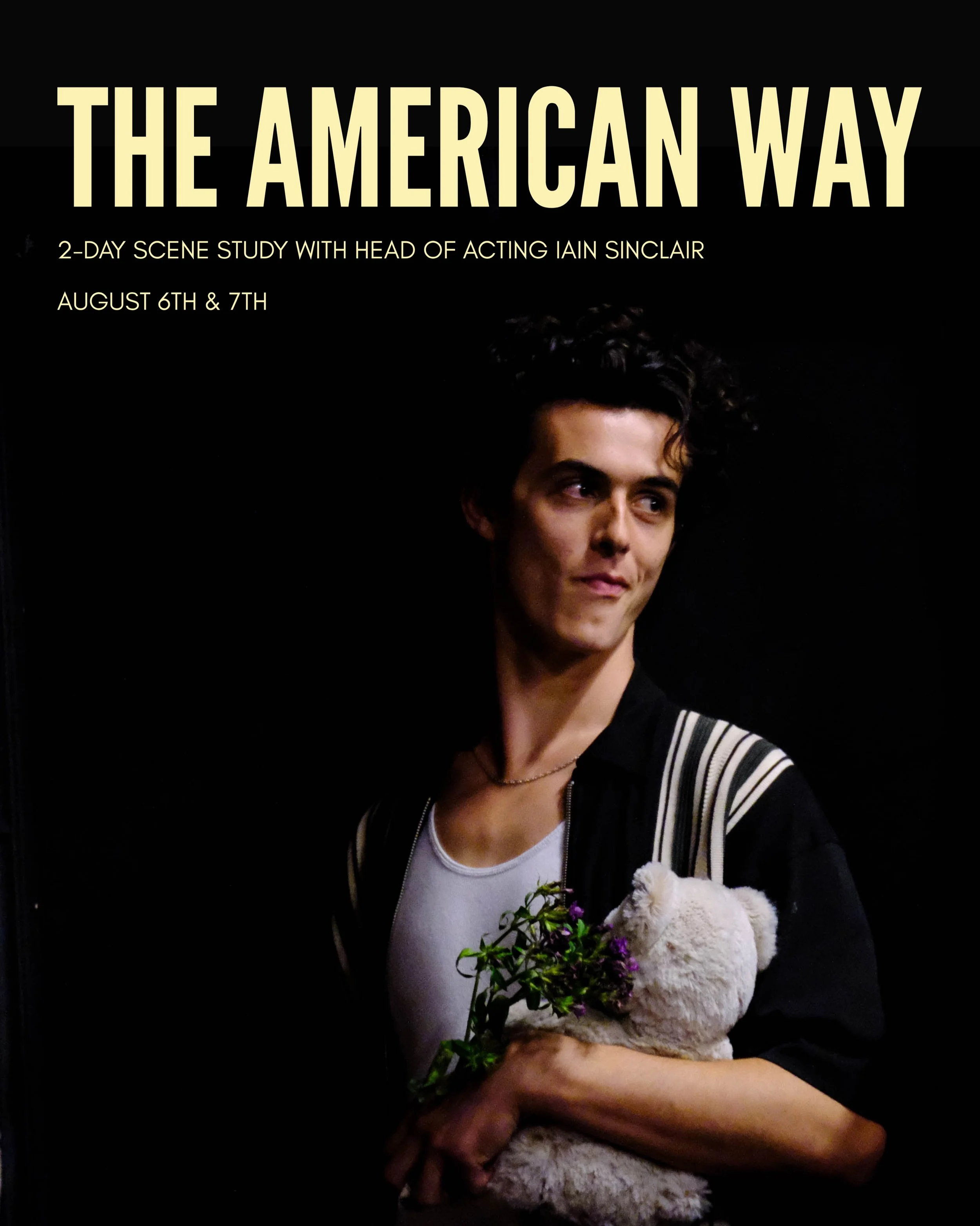 Drawn from our prestigious 10-week program, this immersive 2-day intensive is open for actors ready to raise their performance to an international standard. 

August 6th &amp; 7th.

Link in bio. #theamericanway