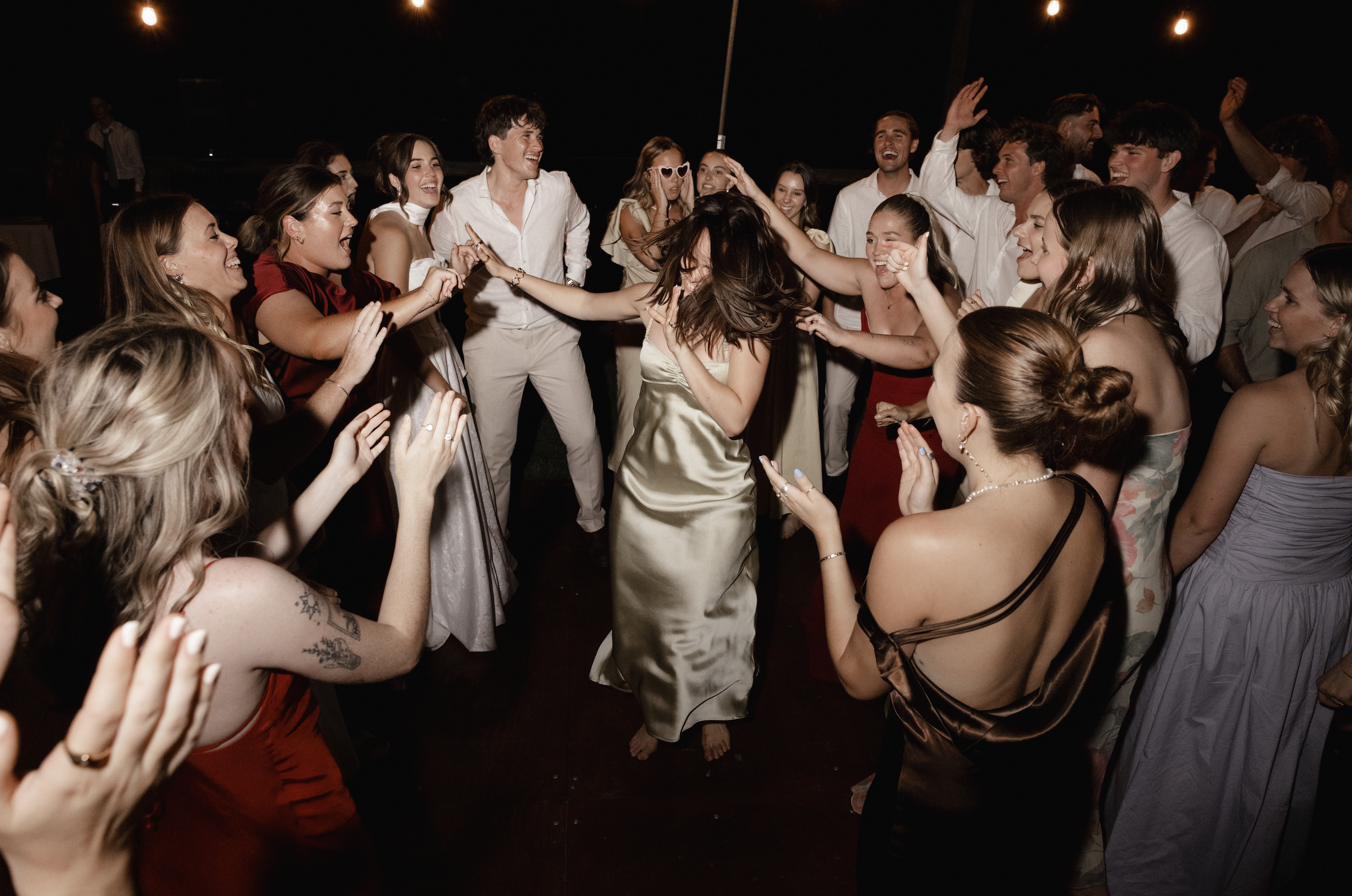 People dancing and having fun at a party or celebration