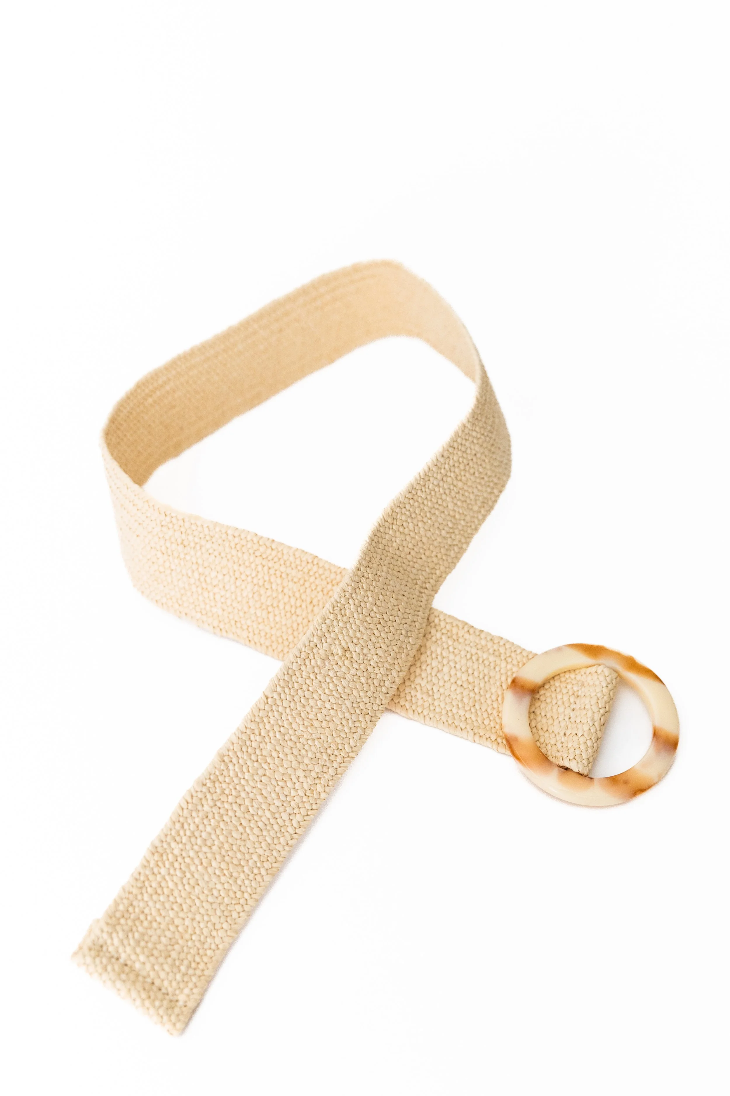 Shell Beige Woven Belt