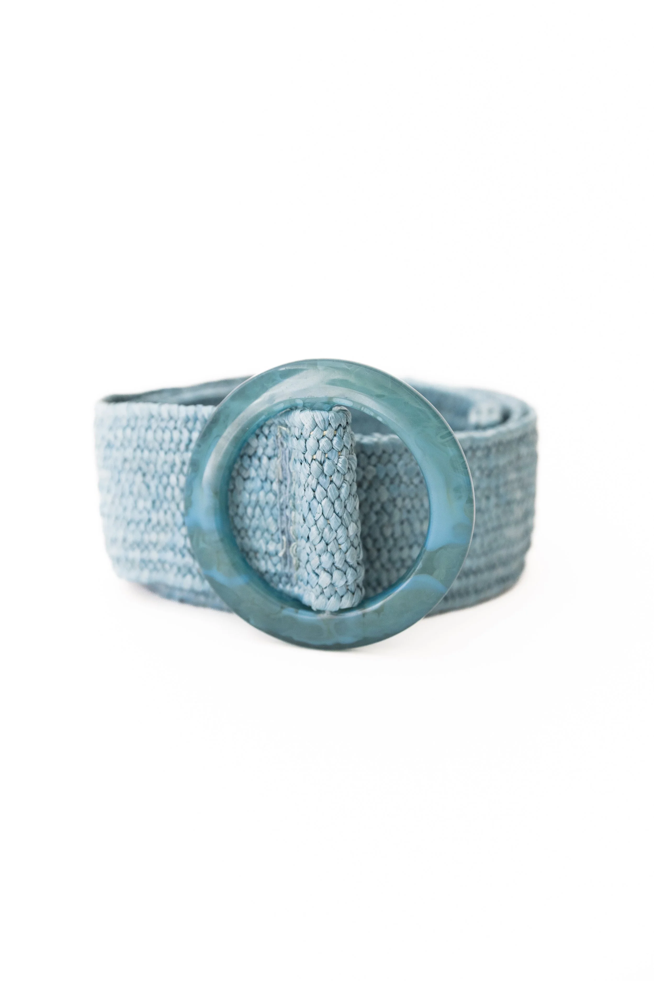 Dusty Blue Woven Belt