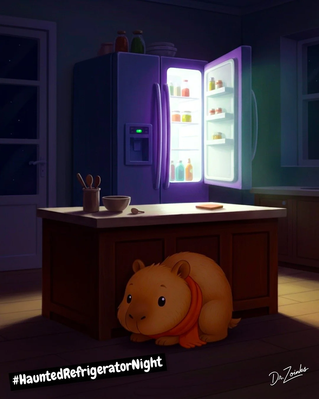 Spooky snacks!

Did you know? Haunted Refrigerator Night is celebrated every year on October 30th. This quirky holiday is all about facing the horrors lurking in the back of your fridge. Its the perfect time to clean out forgotten leftovers, mysterio