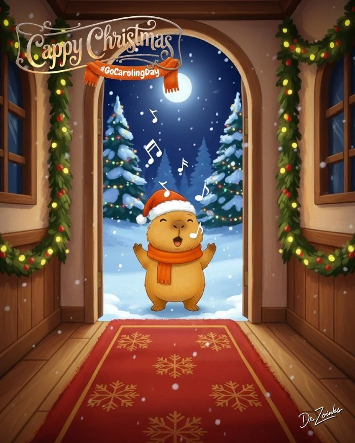 Fa la la la vibes

Did you know? Go Caroling Day is celebrated every year on December 20th. This joyful day is all about gathering with friends, family, or neighbors to sing classic holiday songs and spread festive cheer. Whether you carol door-to-do