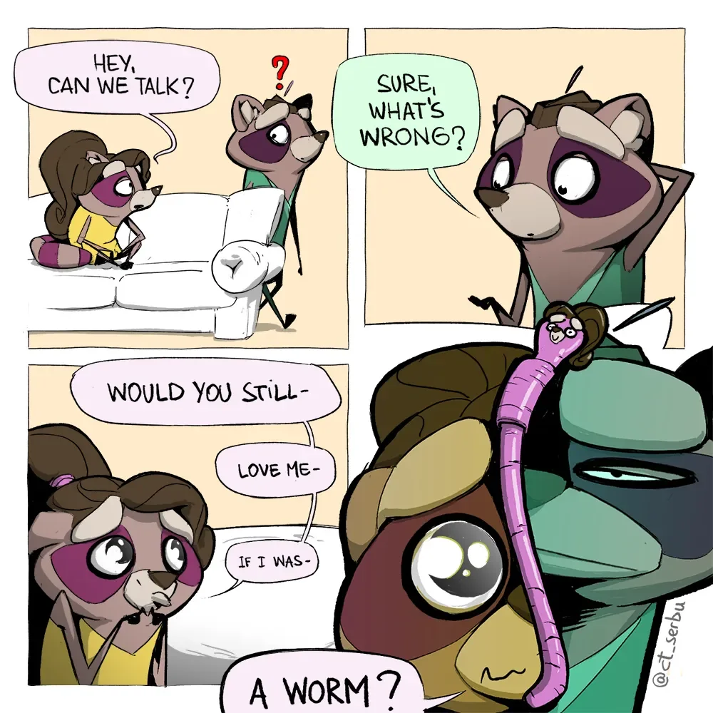 Comic about absurd questions.